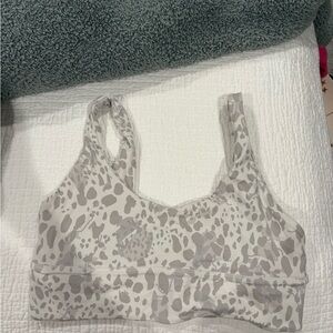 lululemon athletica Gray Patterned Sports Bra